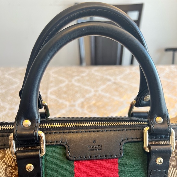 … Vintage Web Original … Canvas Boston Bag - Picture 10 of 11